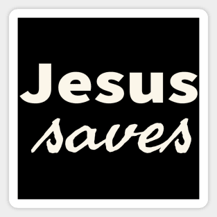 Jesus Saves Cool Inspirational Christian Magnet